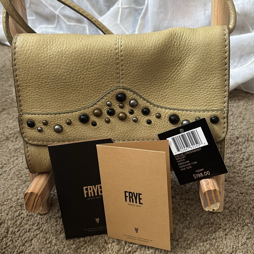 Frye Callie Leather Crossbody Bag w/ Detachable strap